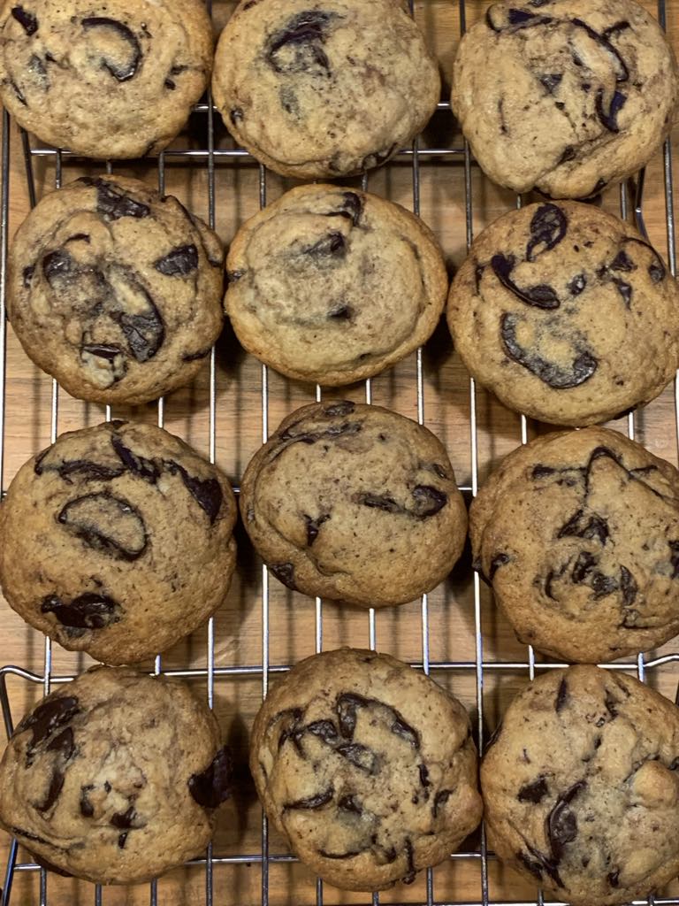 Plate of freshly baked cookies